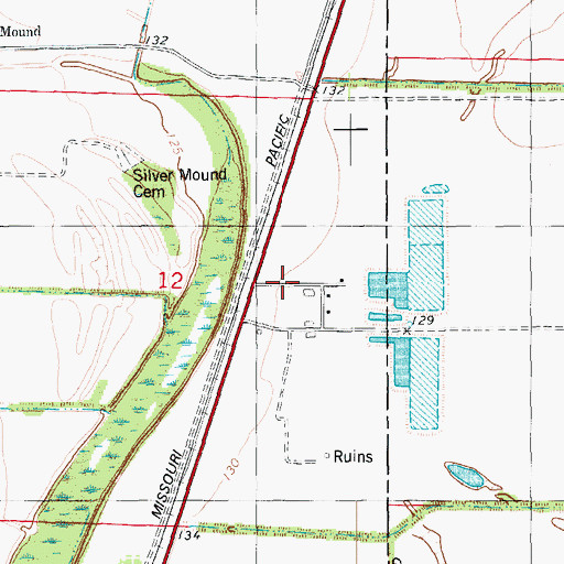 Topographic Map of Jerome Relocation Center (historical), AR