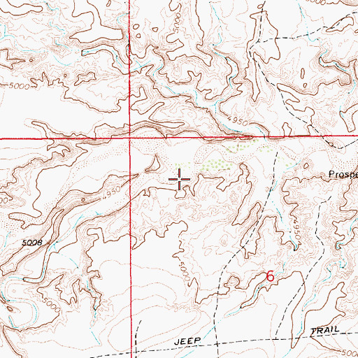 Topographic Map of Big Wash, UT