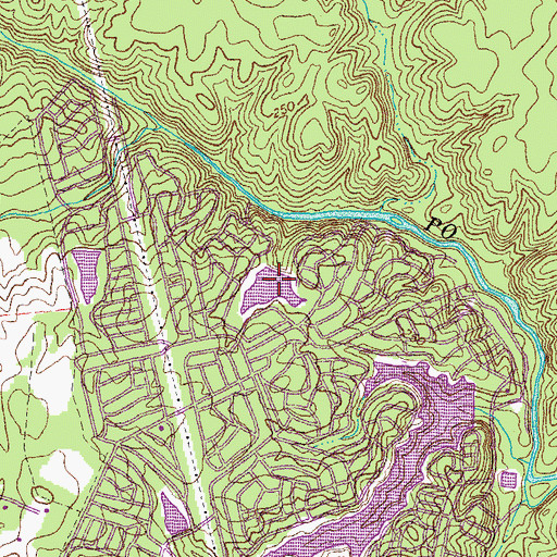 Topographic Map of Lake Nokomis, VA