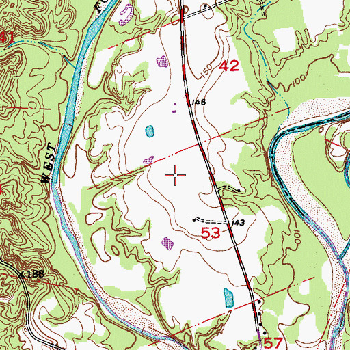 Topographic Map of District C, LA