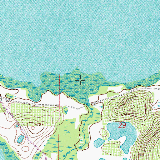 Topographic Map of Big Creek, FL