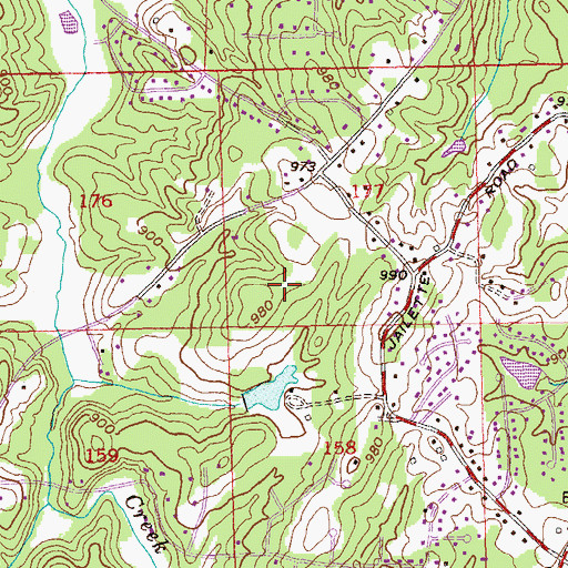 Topographic Map of City of South Fulton, GA
