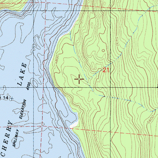 Topographic Map of Dead Horse Gulch, CA