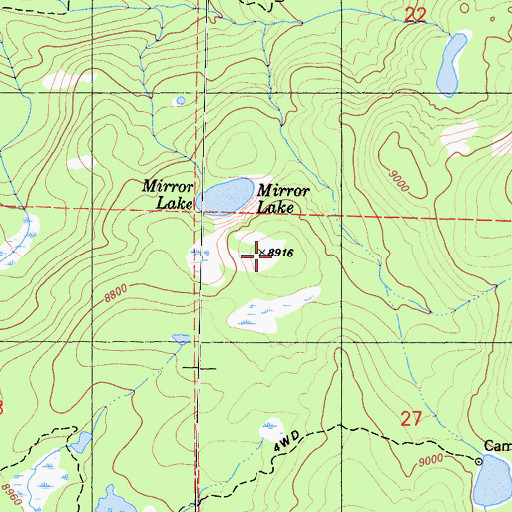 Topographic Map of Bartholomew Peak, CA