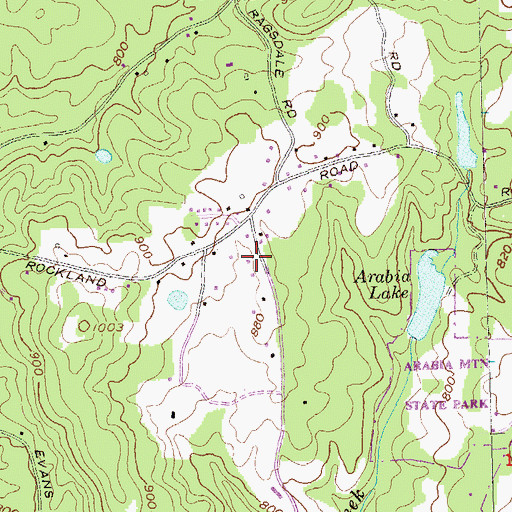 Topographic Map of City of Stonecrest, GA