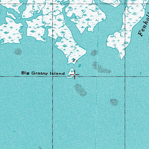 Topographic Map of Big Grassy Island, FL
