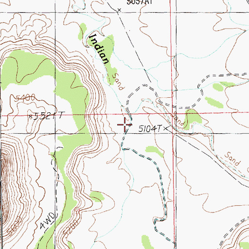 Topographic Map of Lavender Canyon, UT