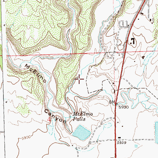 Topographic Map of Hartman Canyon, CO