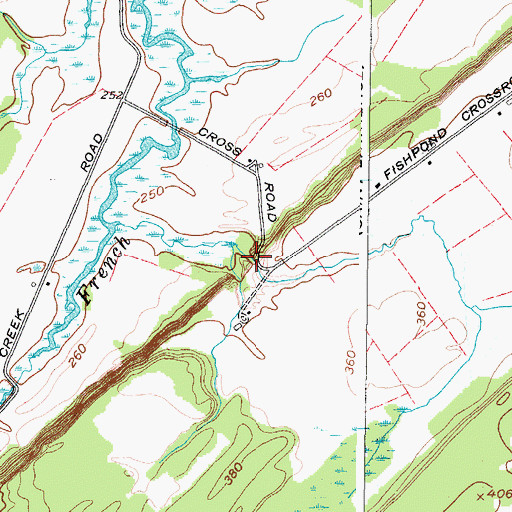 Topographic Map of Sperrys Falls, NY