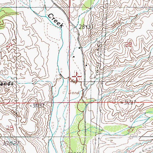Topographic Map of Cook Ranch, AZ
