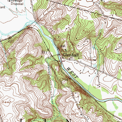Topographic Map of Lost Trail Creek, PA