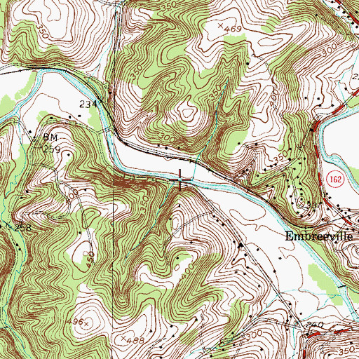 Topographic Map of Owl Run, PA