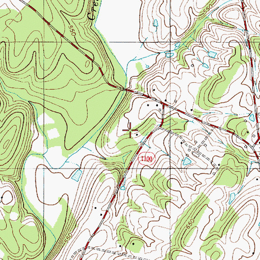 Topographic Map of Wolf Pit Airport, NC