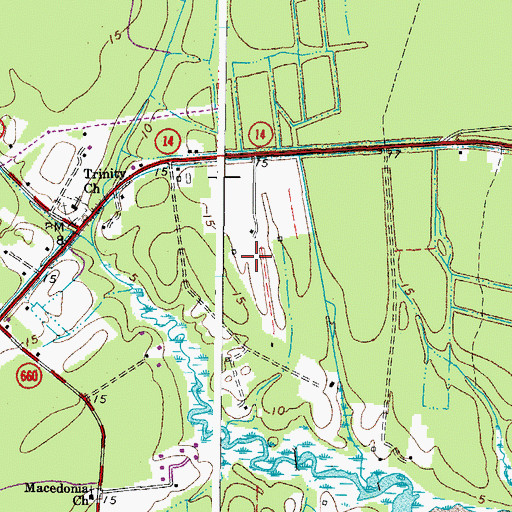 Topographic Map of Foster Field, VA