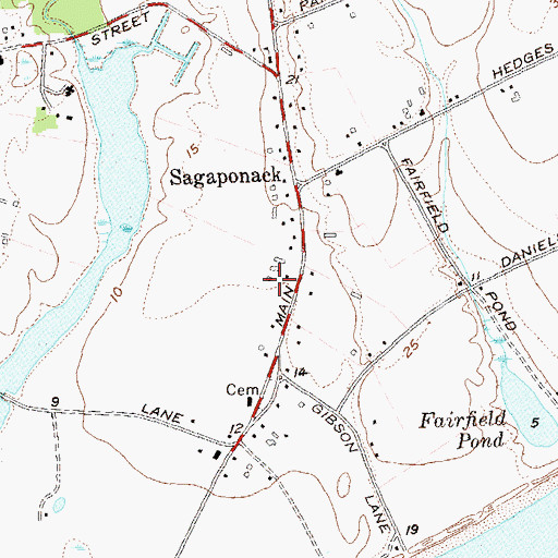 Topographic Map of Foster Farm Airport, NY