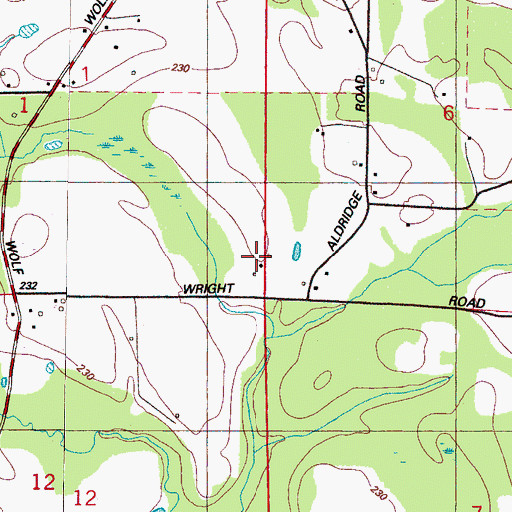 Topographic Map of Shockly Field, MS