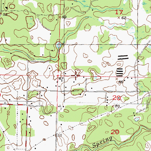 Topographic Map of Lumar Field, FL