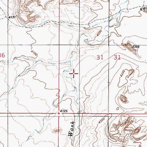 Topographic Map of Larkspur Airstrip, UT