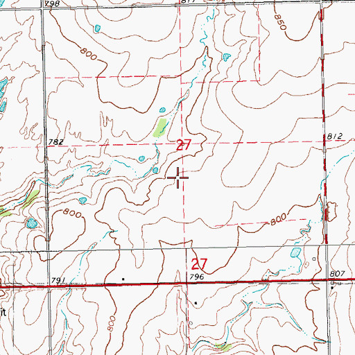Topographic Map of Flying M Airport, OK
