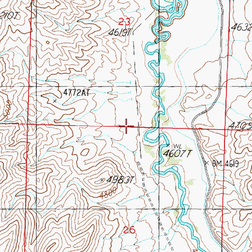 Topographic Map of Lantana Ranch Airport, NV