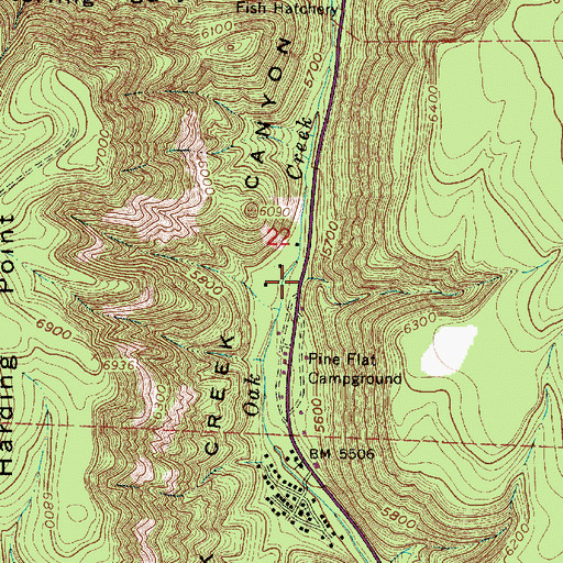 Topographic Map of Cookstove Draw, AZ