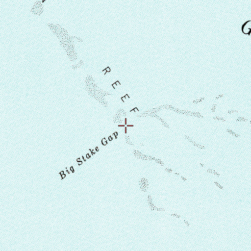 Topographic Map of Big Stake Gap, FL