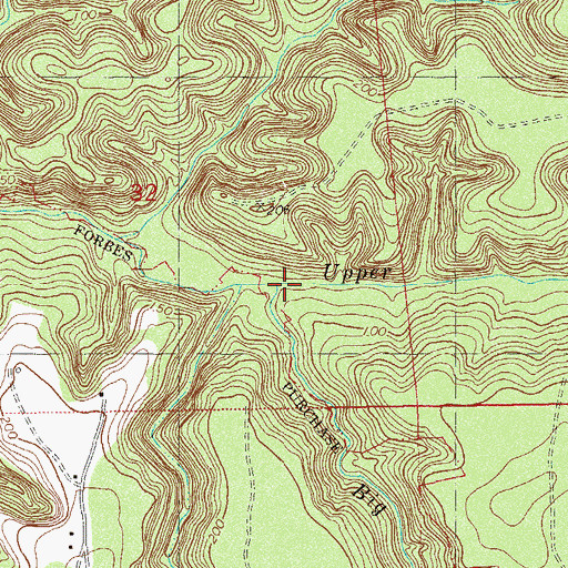 Topographic Map of Big Sweetwater Creek, FL