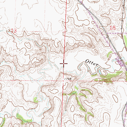 Topographic Map of Harmon Lake, ND