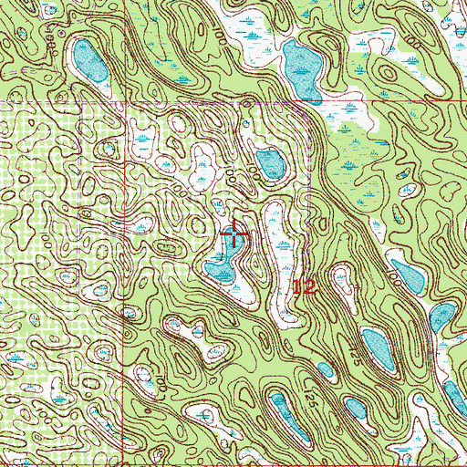 Topographic Map of Lake Andrea, FL