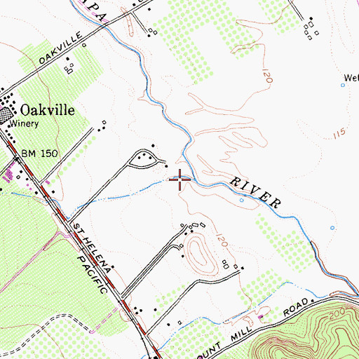 Topographic Map of To Kalon Creek, CA