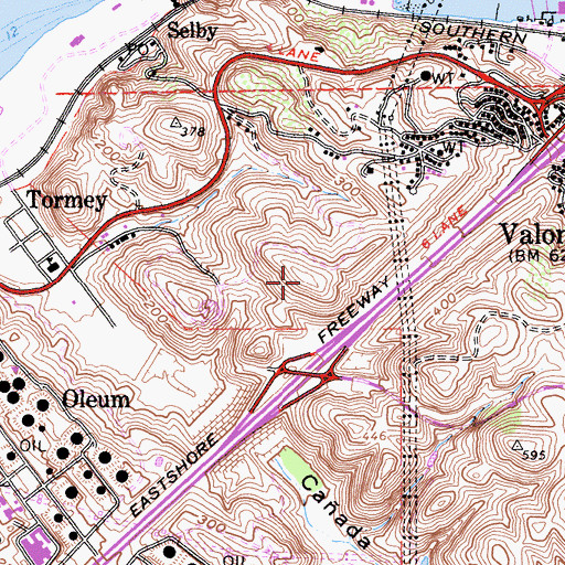 Topographic Map of Suribachi Hill, CA