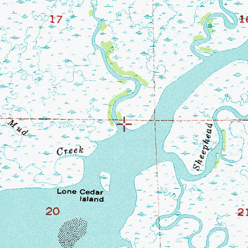 Topographic Map of Bird Creek, FL