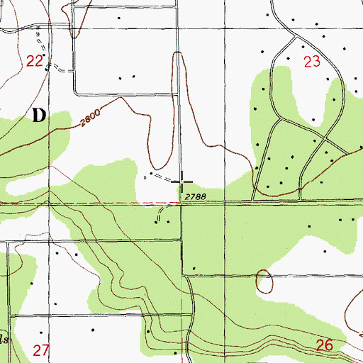 Topographic Map of Crooked River Ranch Census Designated Place, OR