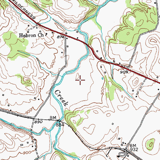 Topographic Map of Cedar Creek Lake, KY