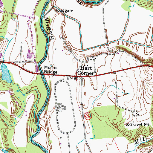 Topographic Map of Meadow Event Park, VA