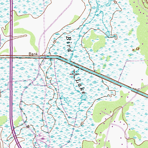 Topographic Map of Bird Lake, FL