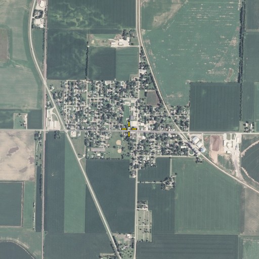 Aerial/Satellite Image of Green Valley Post Office, IL