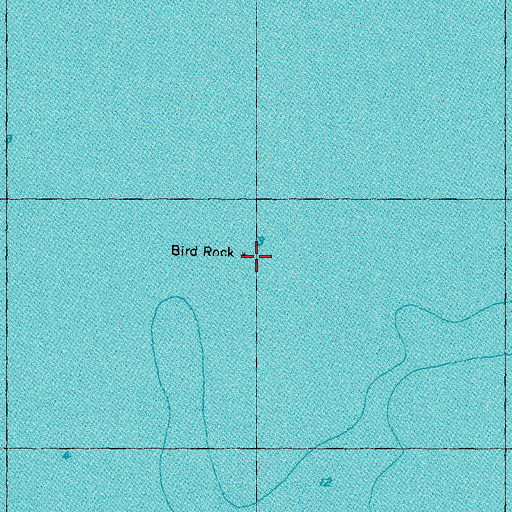 Topographic Map of Bird Rock, FL
