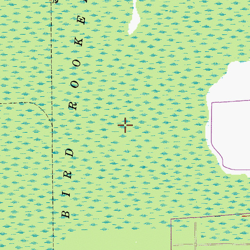 Topographic Map of Bird Rookery Swamp, FL