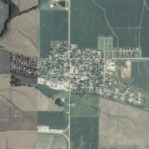 Aerial/Satellite Image of Danvers Post Office, IL