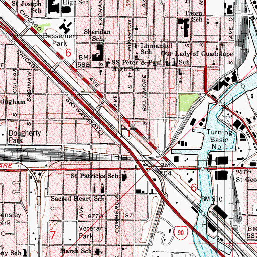Topographic Map of John Buchanan Post Office, IL