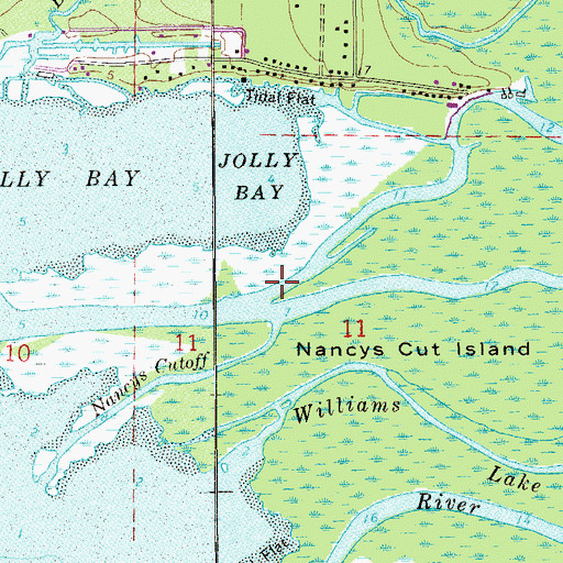 Topographic Map of Black Creek, FL