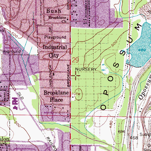 Topographic Map of Hueytown Post Office, AL