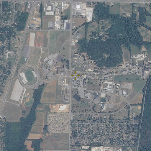 Aerial/Satellite Image of Normal Post Office, AL
