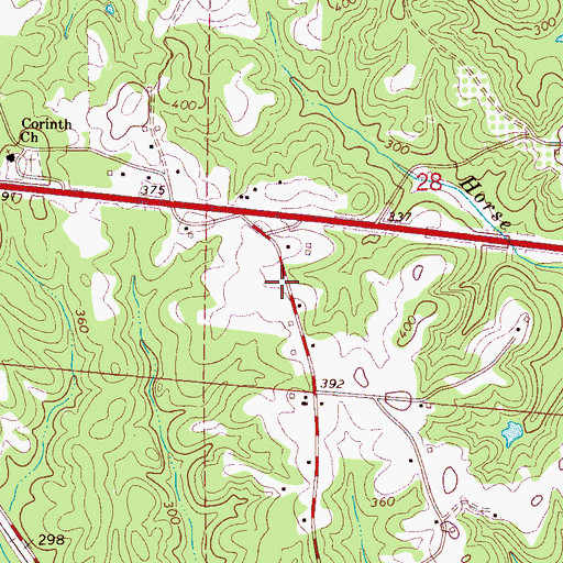 Topographic Map of Elrod Post Office, AL