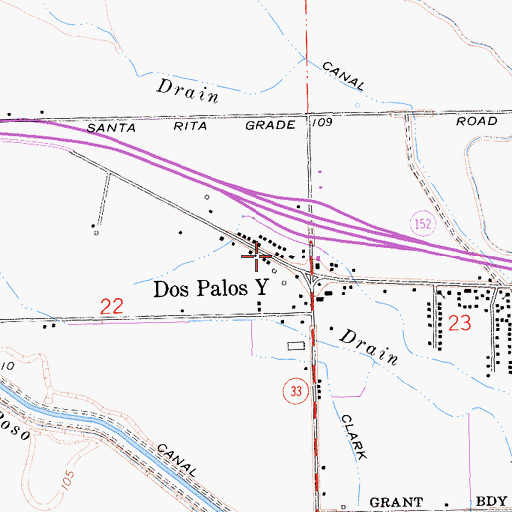 Topographic Map of Santa Rita Park Post Office, CA