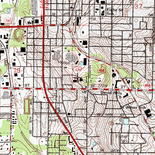 Topographic Map of Blessed Trinity Catholic Church, FL
