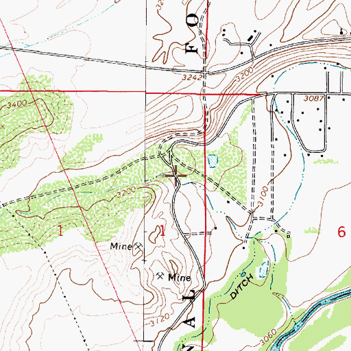 Topographic Map of Copper Canyon, AZ