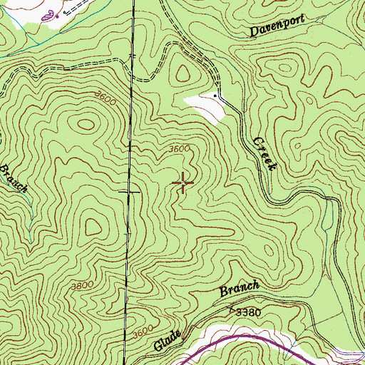 Topographic Map of Buck Creek Barrens, NC