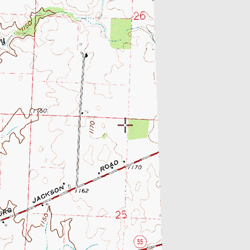 Topographic Map of Bobolink Pond, OH